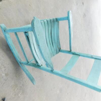 Vintage Solid Wood Child's Shaker Porch Rocker | EstateSales.org
