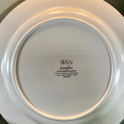 Italian Grape bowl, New Mikasa plate, New glass basket