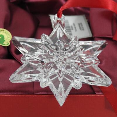 Waterford crystal Christmas ornament