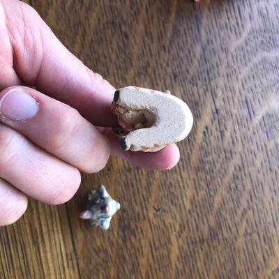 Small Native American Clay Figurines - Signed