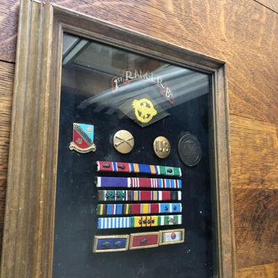 Military 1st Ranger Pins and Stripes