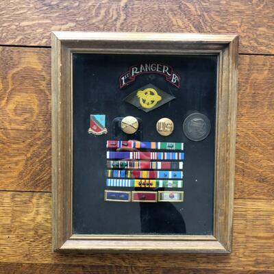 Military 1st Ranger Pins and Stripes