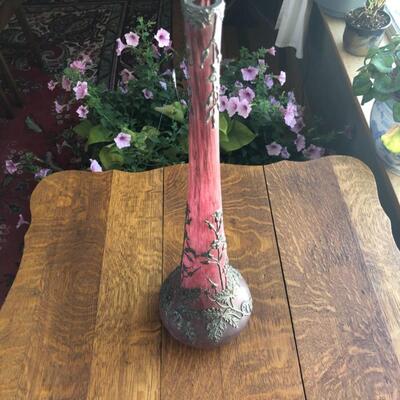 Vintage Vase Signed Daum Nancy