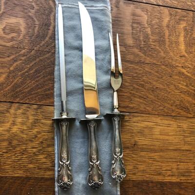 Sterling Silver Sheffield Carving Set