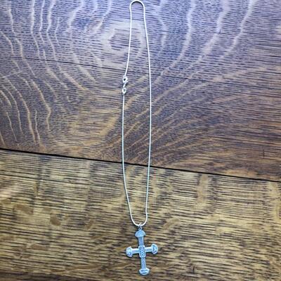 Large Sterling Silver Cross