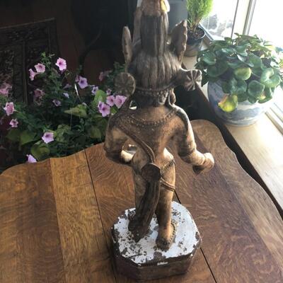 Vintage Wooden Religious Statue