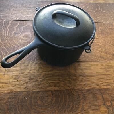 Cast Iron Griswold Deep Fat Frier with Lid