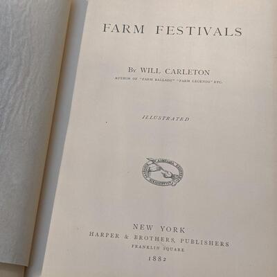 1882 Editions of Farm Festival and Lyrics of Home-Land