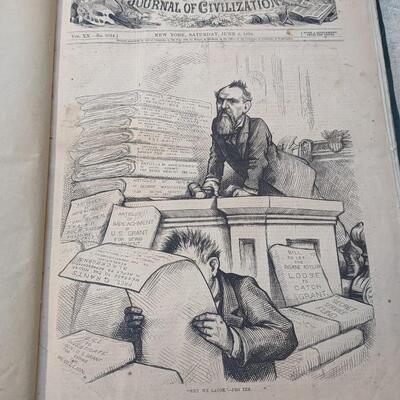 Incredible 1876 June-December, Harper's Weekly Journal of Civilization Vol XX