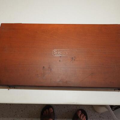 Starrett Depth gauge micrometer -Wood case