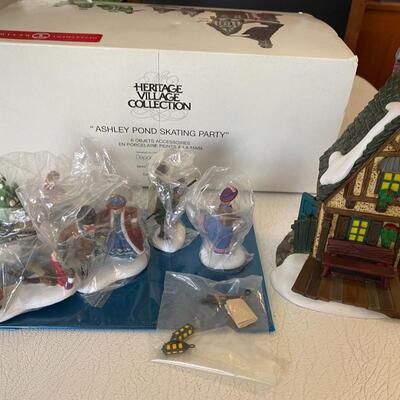 Department 56 ~ Ashley Pond Skating Party