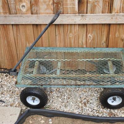 Metal garden cart