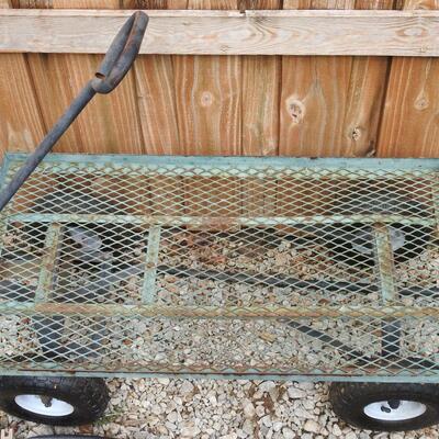 Metal garden cart