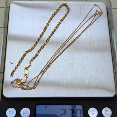 2, 14kt Gold Jewelry Pieces