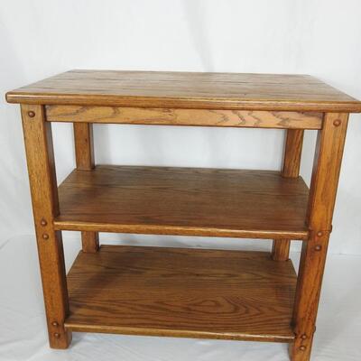 Solid oak stand
