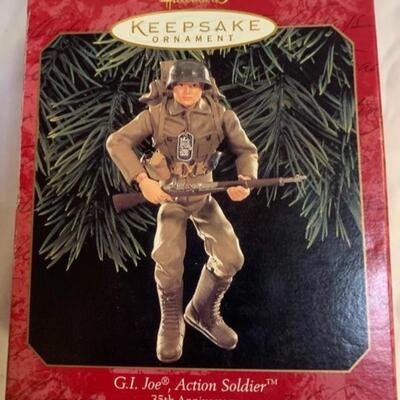 2 Hallmark Keepsake Ornaments - G.I. Joe Action Soldier 35th Anniversary & Pepe Le Pew ðŸ¦¨ and Penelope ðŸˆâ€â¬›  - Looney Tunes