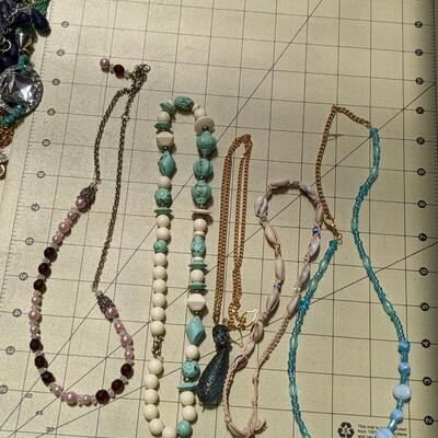 5 Vintage Necklaces, Turquoise