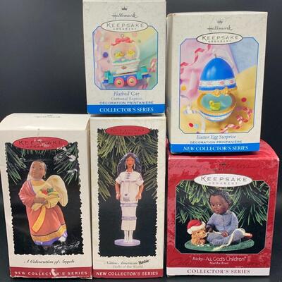 5 Hallmark Keepsake Ornaments - 3 New Collectorâ€™s & 2 Collectorâ€™s Series ðŸ£  ðŸ°