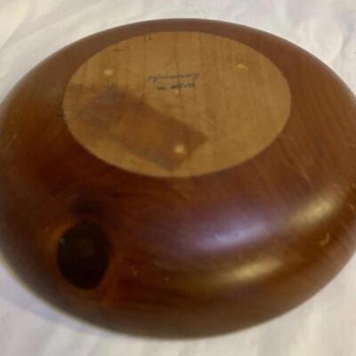 2 Wood ðŸªµ Bowls 6â€ approx & Decorative Tin 9â€ approx