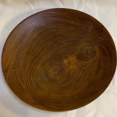 2 Wood ðŸªµ Bowls 6â€ approx & Decorative Tin 9â€ approx