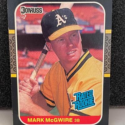 Mark Mcgwire 1986 Leaf #46 Rookie Card / Sharp