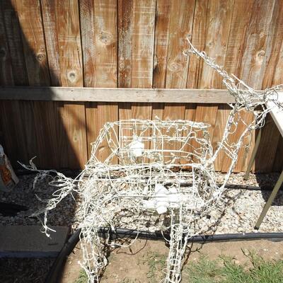 Lighted wire holiday deer
