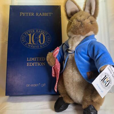 Beatrix Poter Peter Rabbit Limited edition 100 Anniversary  Eden gift Plush toy