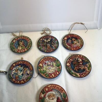 7  JIm Shore Heartwood Creek Christmas Ornaments