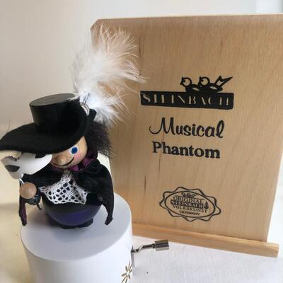 STEINBACH 4" PHANTOM OF THE OPERA NUTCRACKER MUSIC BOX