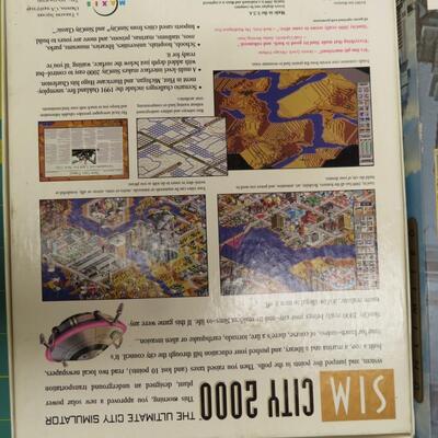 Vtg SIM CITY 2000 & 3000 Video Games Computer Disks CD Manuals, Guides