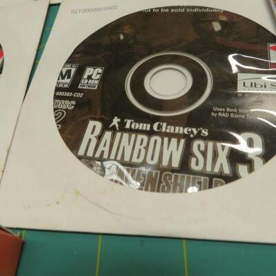 Vtg Computer Video Games, Manuals, CD's Lords of Realm III, Tom Clancy's Rainbow Six more LOT