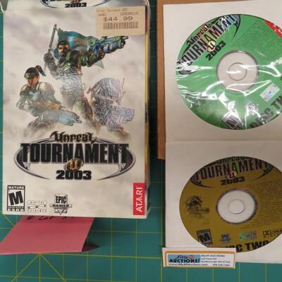Vtg Unreal Tournament 2003 Computer Video Game CD Disks Two & Three