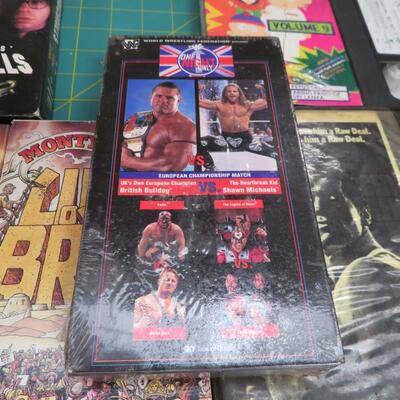 Vintage '80's VHS Movies Adult Shows Family LOT WWF (sealed), Ninja Turtles 1985, Monty Python 1990 more