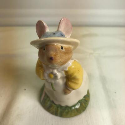 Mice and Rabbit figurines Glass eggs, Bunny plates,