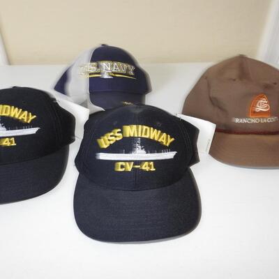 Lot of 4 ball caps