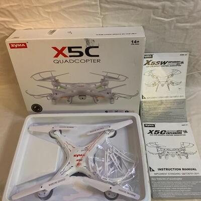 Syma X5C Quadcopter ðŸš UAV drone with hard carry case 17â€ wide x 13.5 high x 5â€ deep approx - no camera