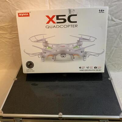 Syma X5C Quadcopter ðŸš UAV drone with hard carry case 17â€ wide x 13.5 high x 5â€ deep approx - no camera