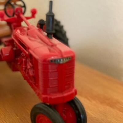 Farmall H Die Cast Tractor and Hay Trailer