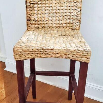 Woven Straw Barstool 2 Available $60 each
