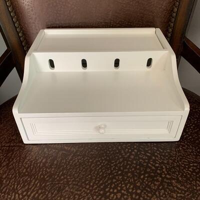 Phone Charger & Media Center Organizer with Drawer