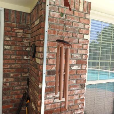 Cardinal bird wind chime