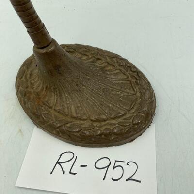 Old lamp base with corrugate  neck