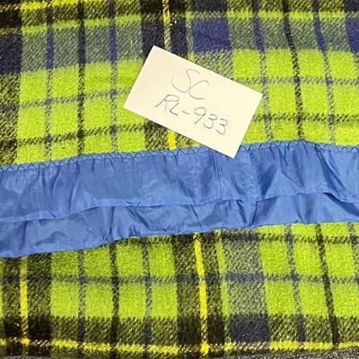 Woolen green plaid