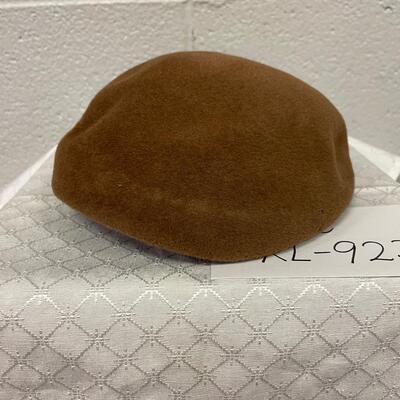 Vintage velour brown hat