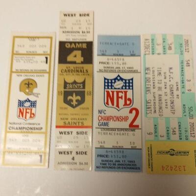 https://www.ebay.com/itm/115463744872	ORL3072 LOT OF 4 VINTAGE NEW ORLEANS SAINTS FOOTBALL TICKETS		Auction
