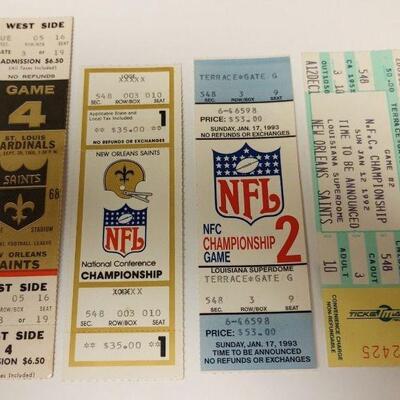 https://www.ebay.com/itm/115463750402	ORL3073 LOT OF 4 VINTAGE NEW ORLEANS SAINTS FOOTBALL TICKETS		Auction
