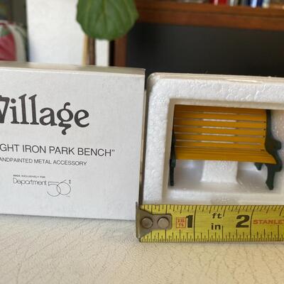 Department 56 - Village - Wrought Iron Park Bench