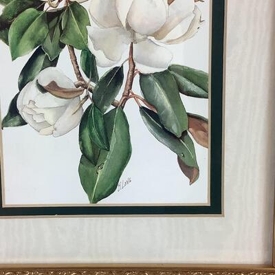 5193 Framed Double Matted Botanical Prints by B. Long