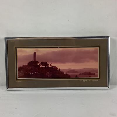 5194 Gene Wright "Sunset" of San Francisco Panoramic Photograph 1976