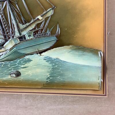 5200 Vintage Dimensional Art "M. Lenoir" by Heather '77 from the Dimensional Art Collage, New York